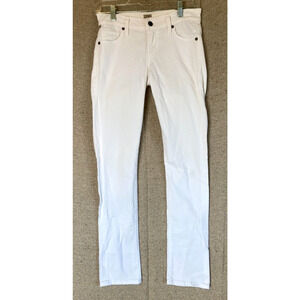 Citizens of Humanity Jeans Womens‎ 24 White Denim Ava Low Rise Straight Leg